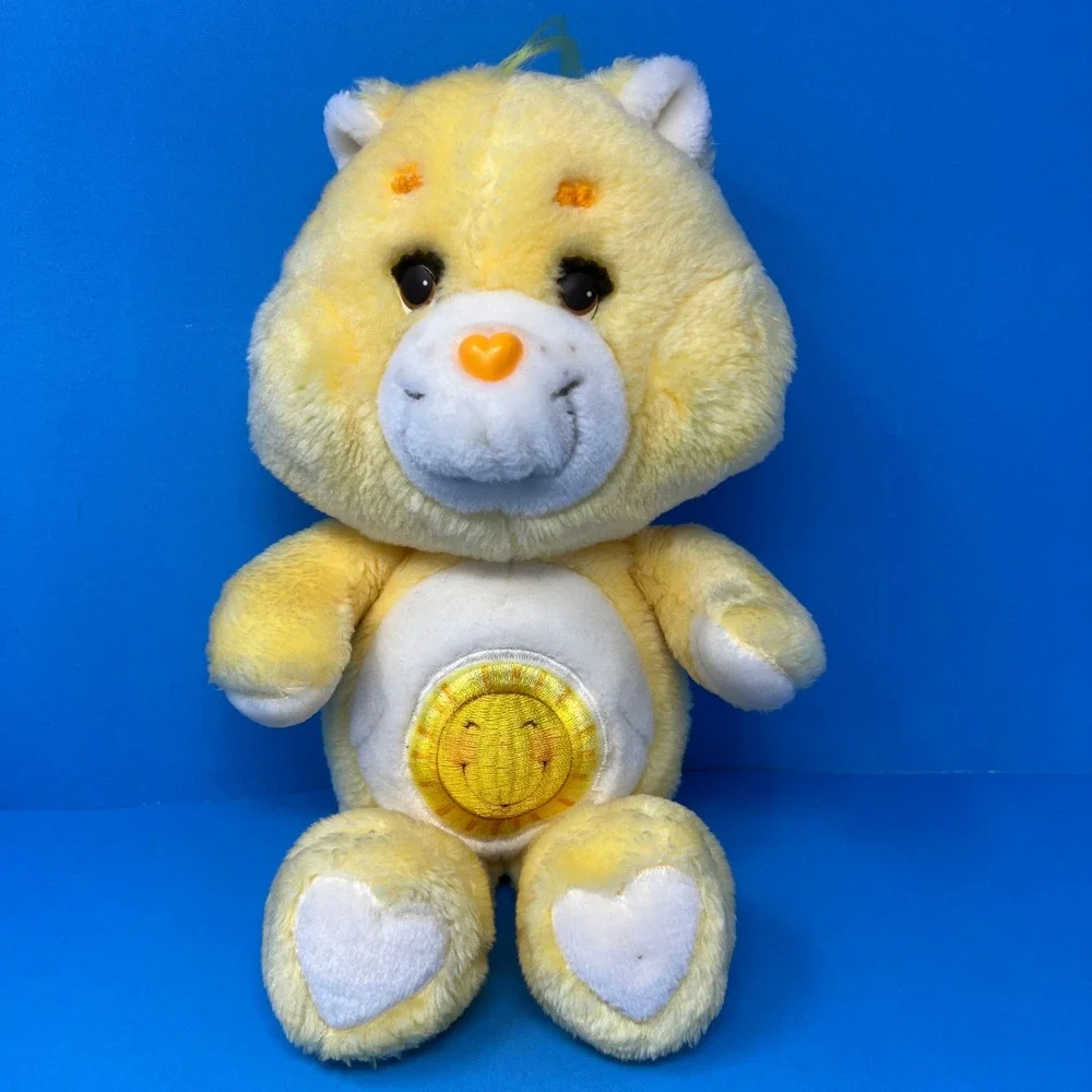 Kenner Care Bears‎ Plush 13 inch Yellow Funshine Bear Vintage 1983 Smiling Sun